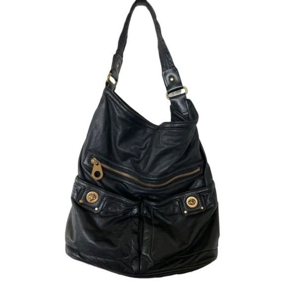 MARC BY MARC JACOBS Black Totally Turnlock Faridah Hobo Shoulder Bag - Picture 3 of 16